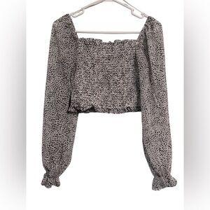 Smocked crop top EUC